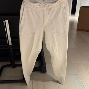 lululemon athletica Men's Textured Cream Joggers